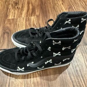 VANS Vault x WTAPS Bones Sk8-Hi Size 11 2020 Edition Black sneakers EUC